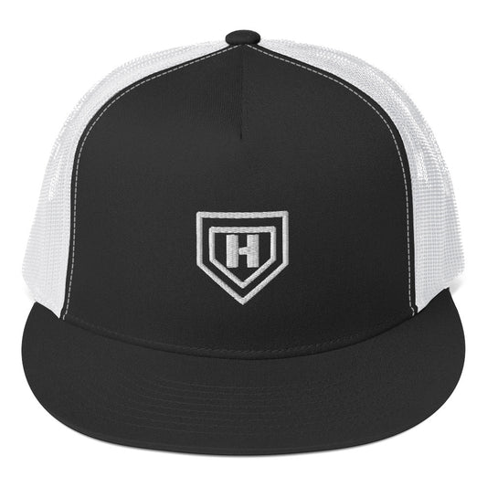 Hit Squad H Seal White Trucker Cap