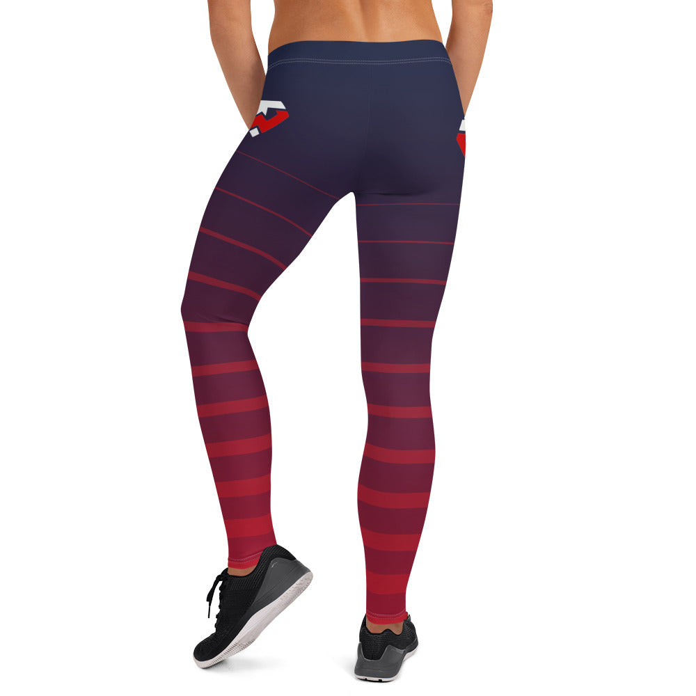 Tampa Warriors TW Seal Striped Women's Leggings