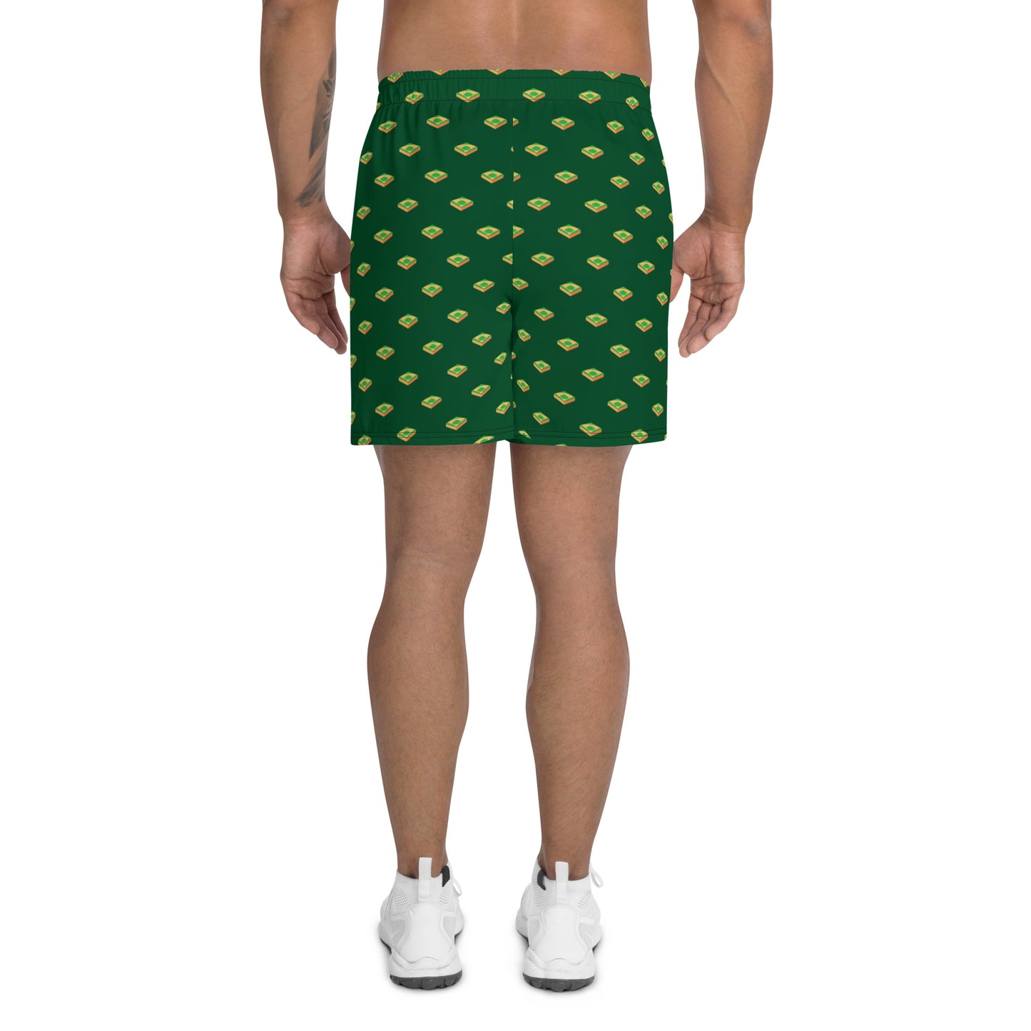 Baseball Diamond Green Men's Athletic Shorts