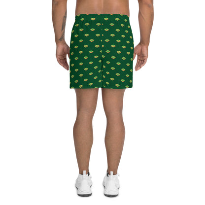 Baseball Diamond Green Men's Athletic Shorts