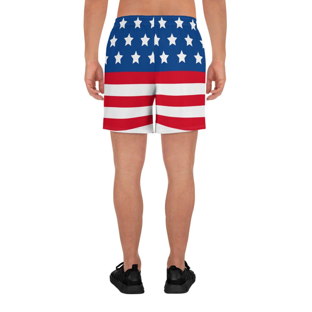 Tampa Warriors TW seal Stars & Stripes Men's Athletic Shorts