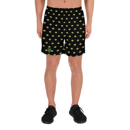 Baseball Diamond Black Men's Athletic Shorts