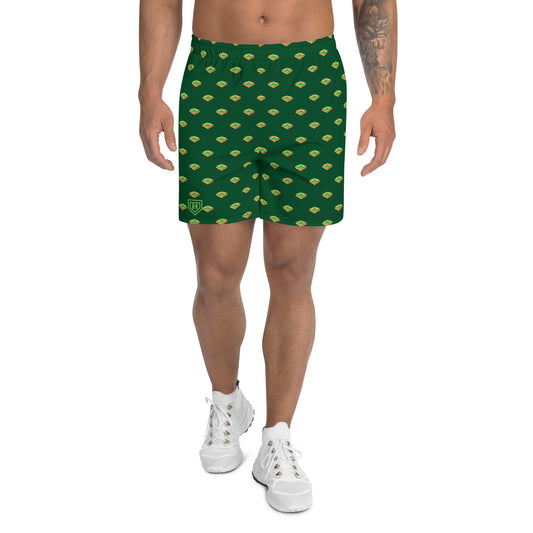Baseball Diamond Green Men's Athletic Shorts