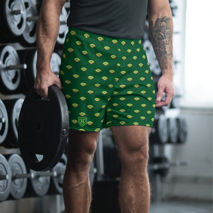 Baseball Diamond Green Men's Athletic Shorts