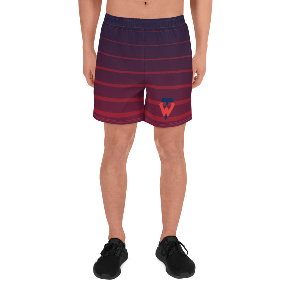 Tampa Warriors Seal Striped Men's Athletic Shorts