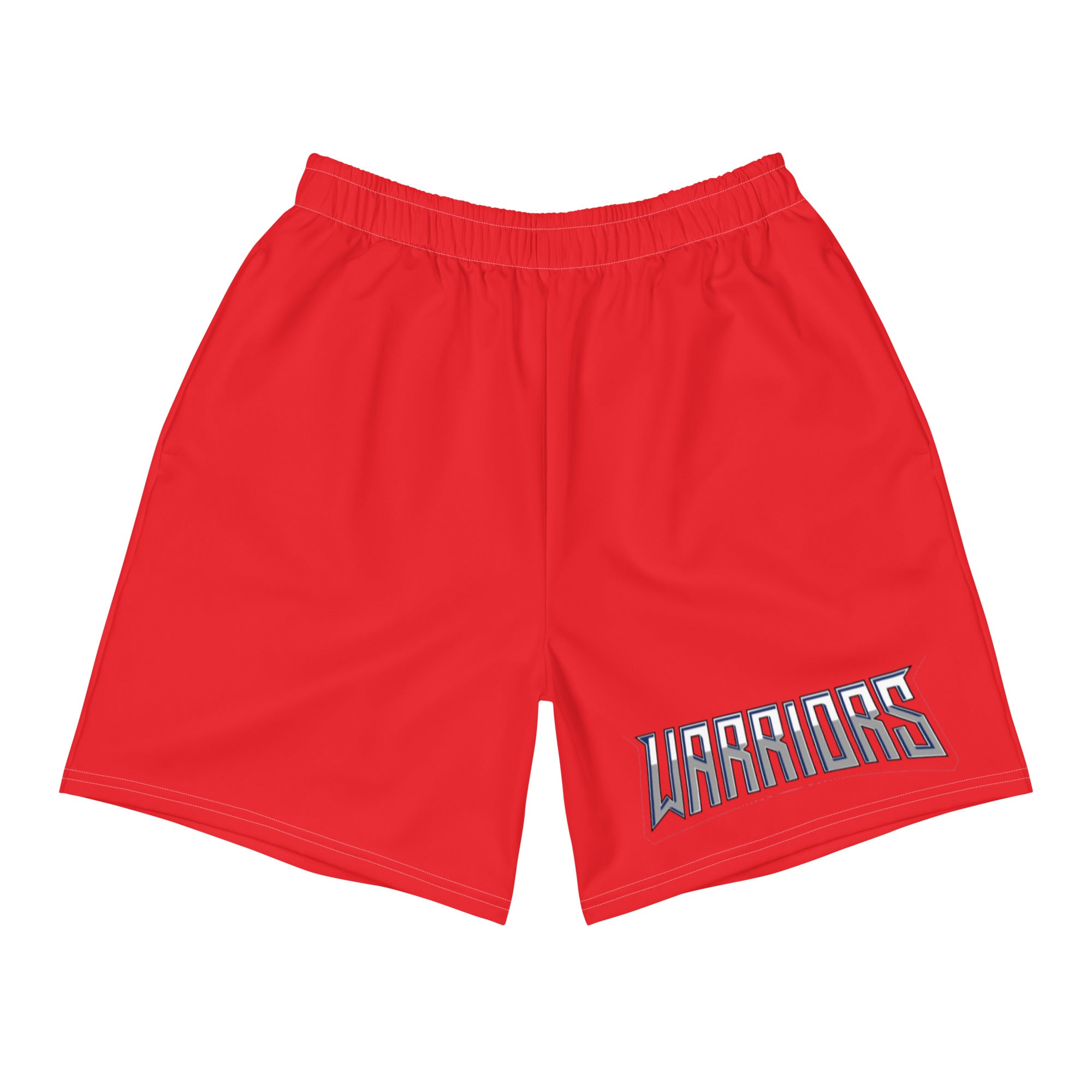 Warriors Word Seal Red Men's Athletic Shorts