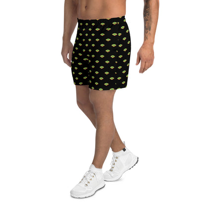 Baseball Diamond Black Men's Athletic Shorts