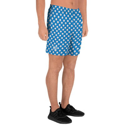 Baseball Print Royal Men's Athletic Shorts