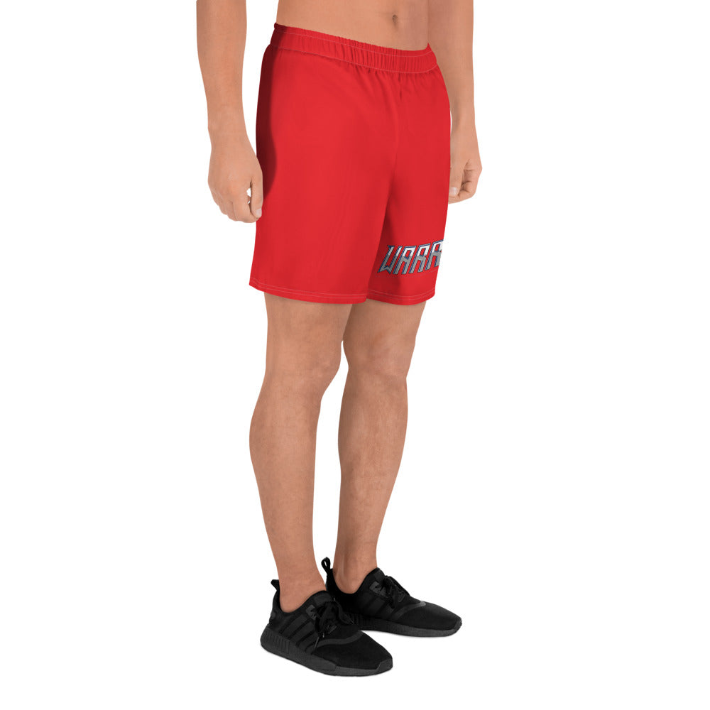 Warriors Word Seal Red Men's Athletic Shorts