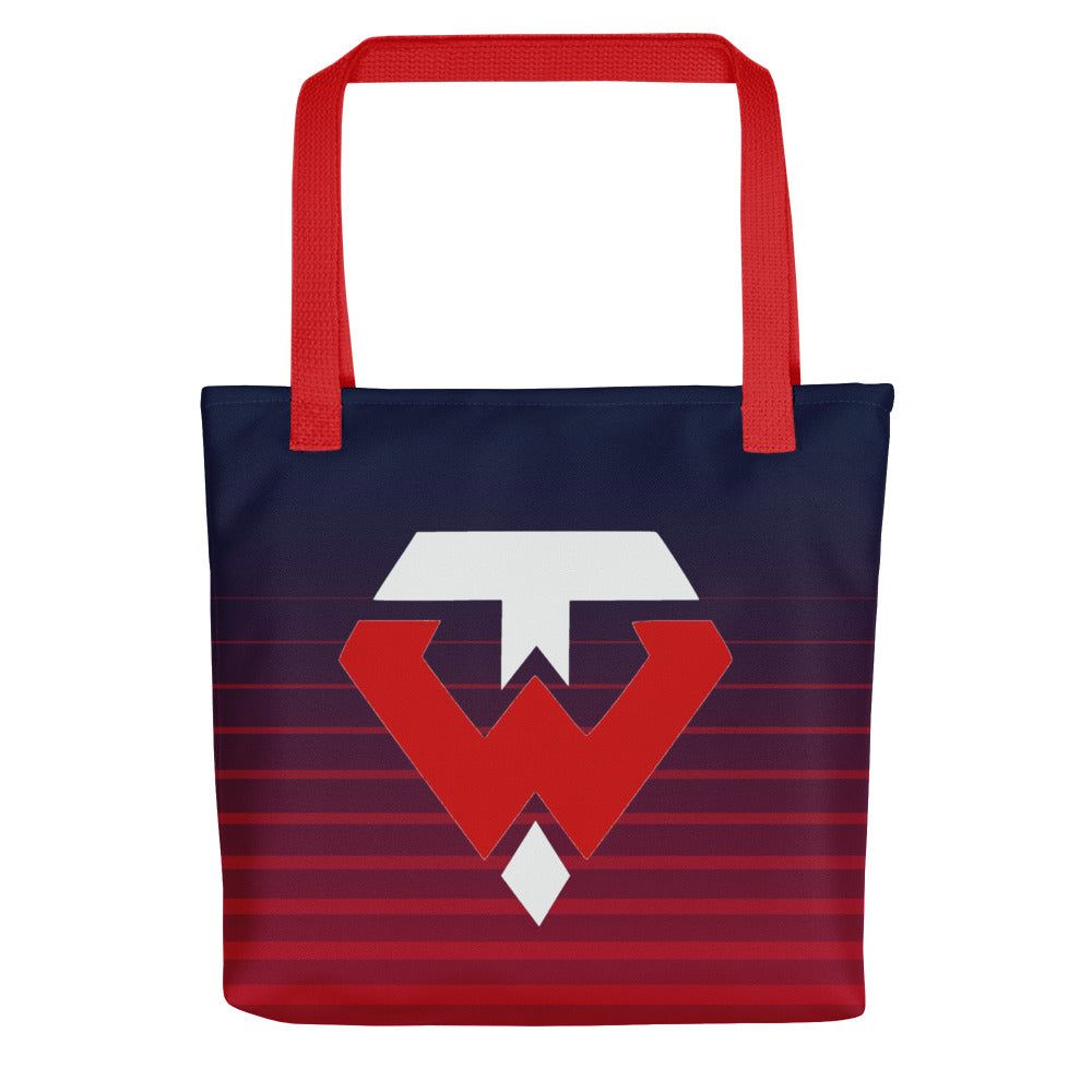 Tampa Warriors TW Seal Striped Tote bag