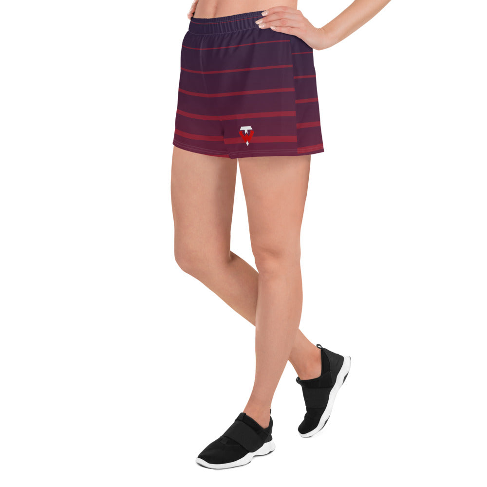 Tampa Warriors TW Seal Striped Women’s Athletic Shorts