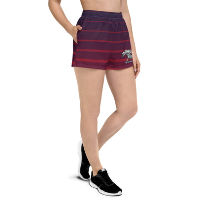 LOL Tomahawks Striped Women’s Athletic Shorts