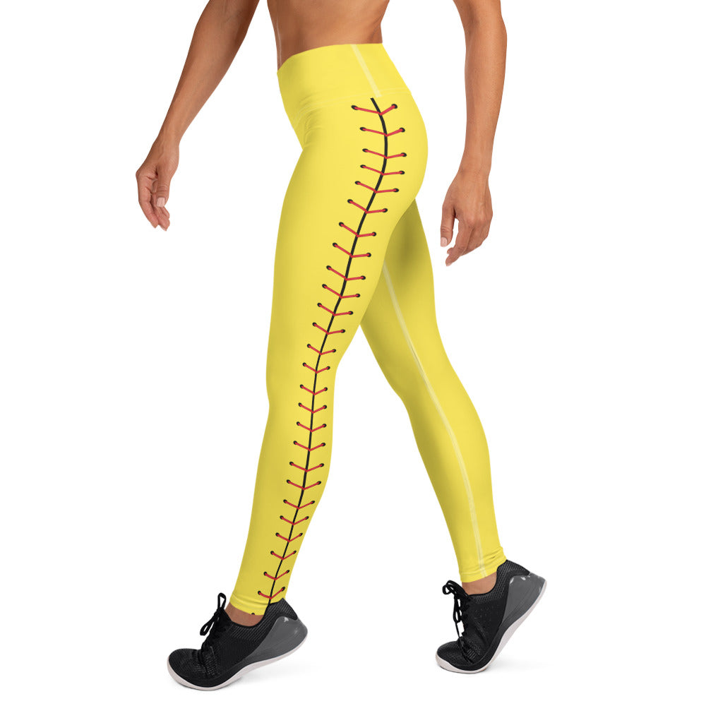 Softball Seams Yoga Leggings