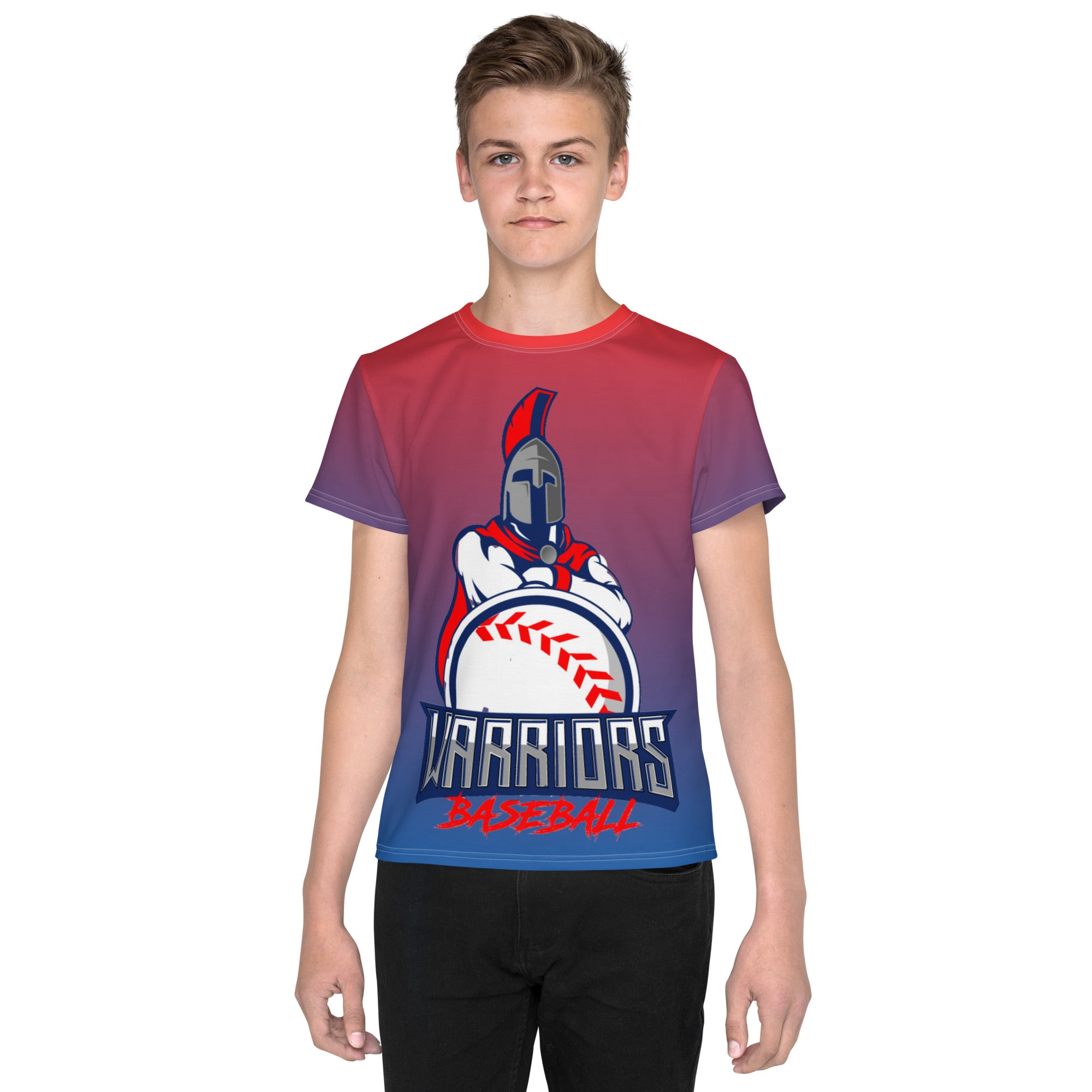 Tampa Warriors Baseball Seal Youth Performance crew neck t-shirt