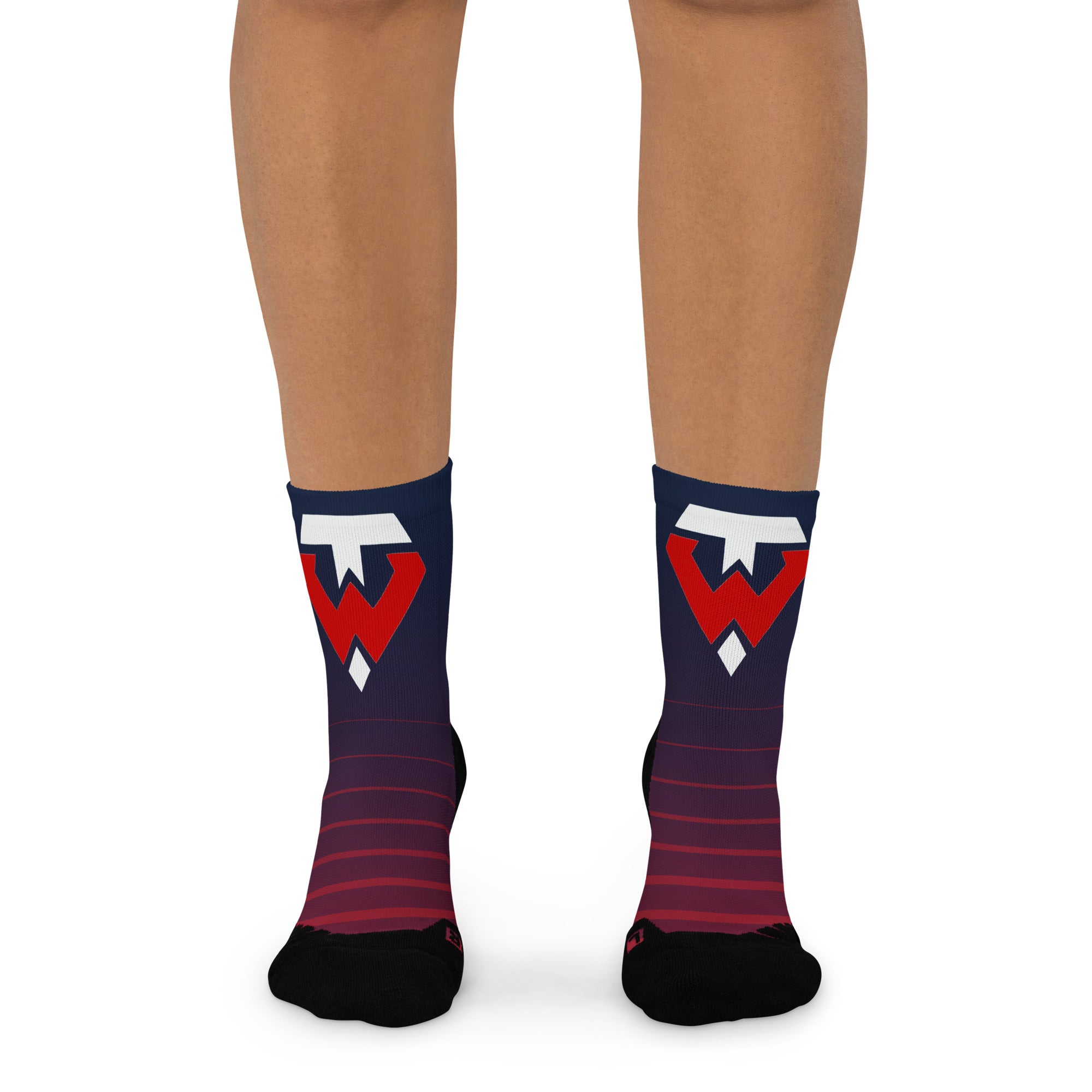 Tampa Warriors TW Seal Striped Low Crew socks