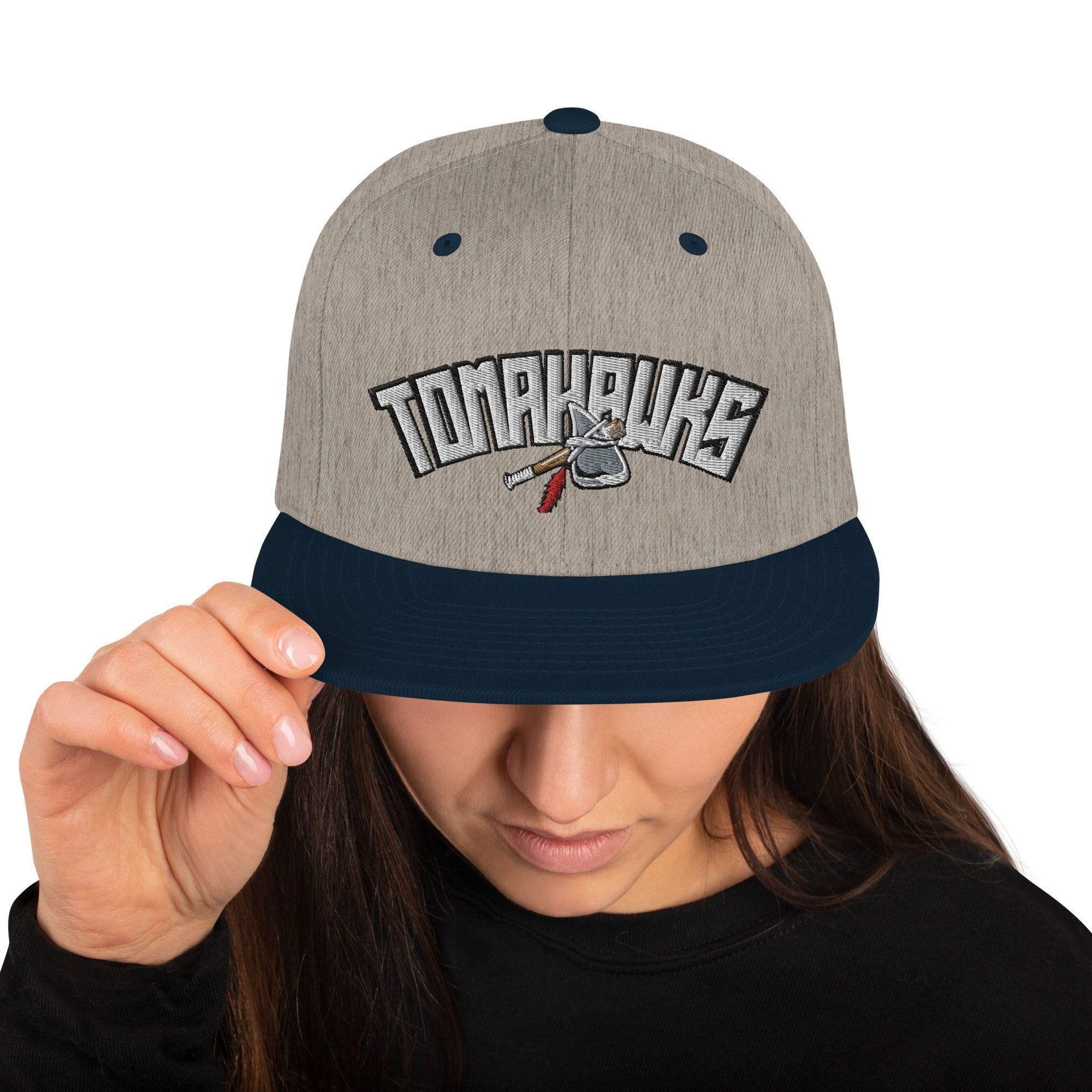 LOL Tomahawks Word Seal Snapback Hat