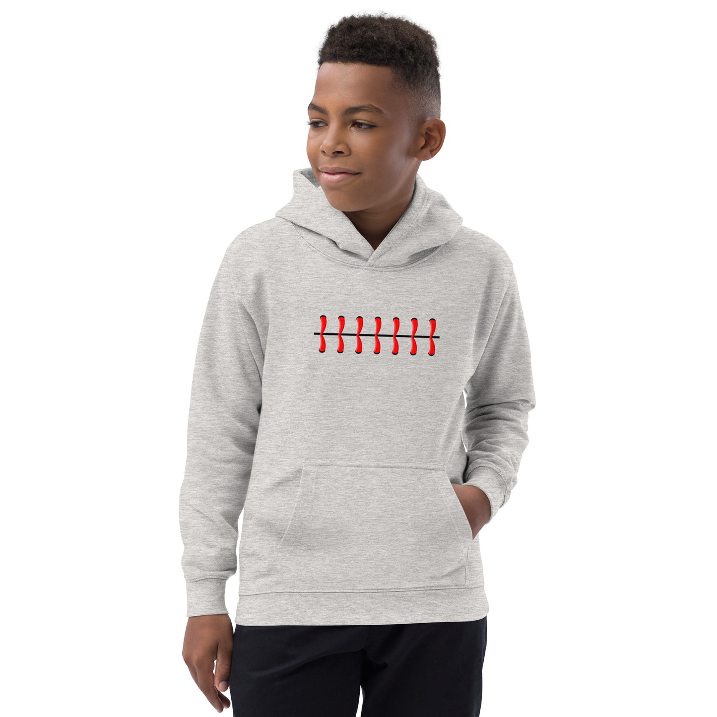 Baseball Seams Kids Hoodie