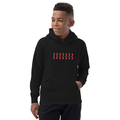 Baseball Seams Kids Hoodie