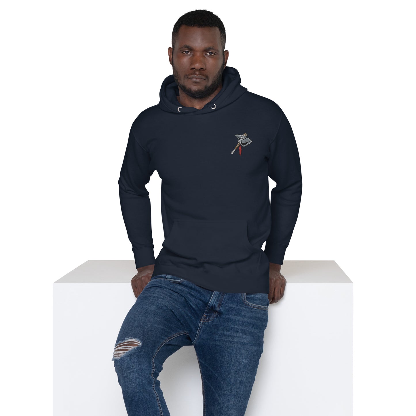 LOL Tomahawk Embroidered Seal Unisex Hoodie