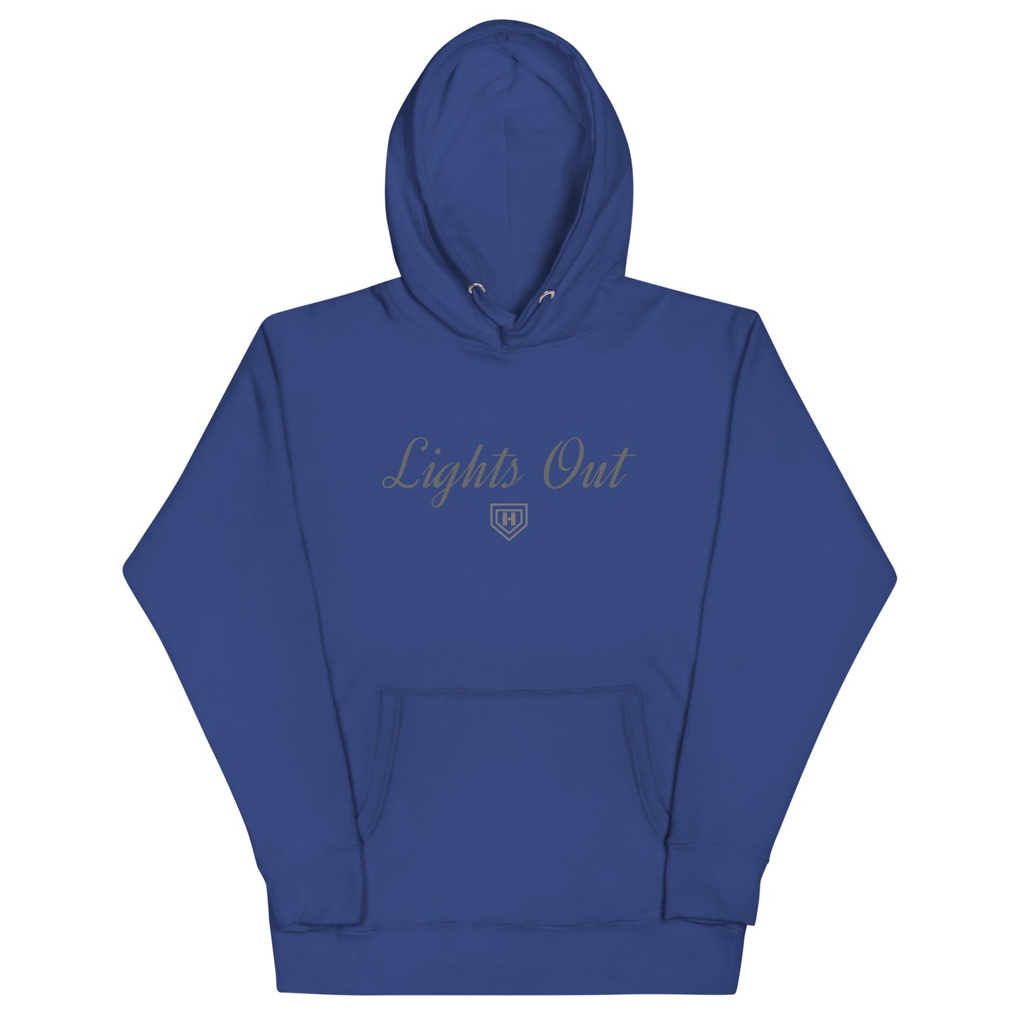 Black On Black Lights Out Script  Hoodie