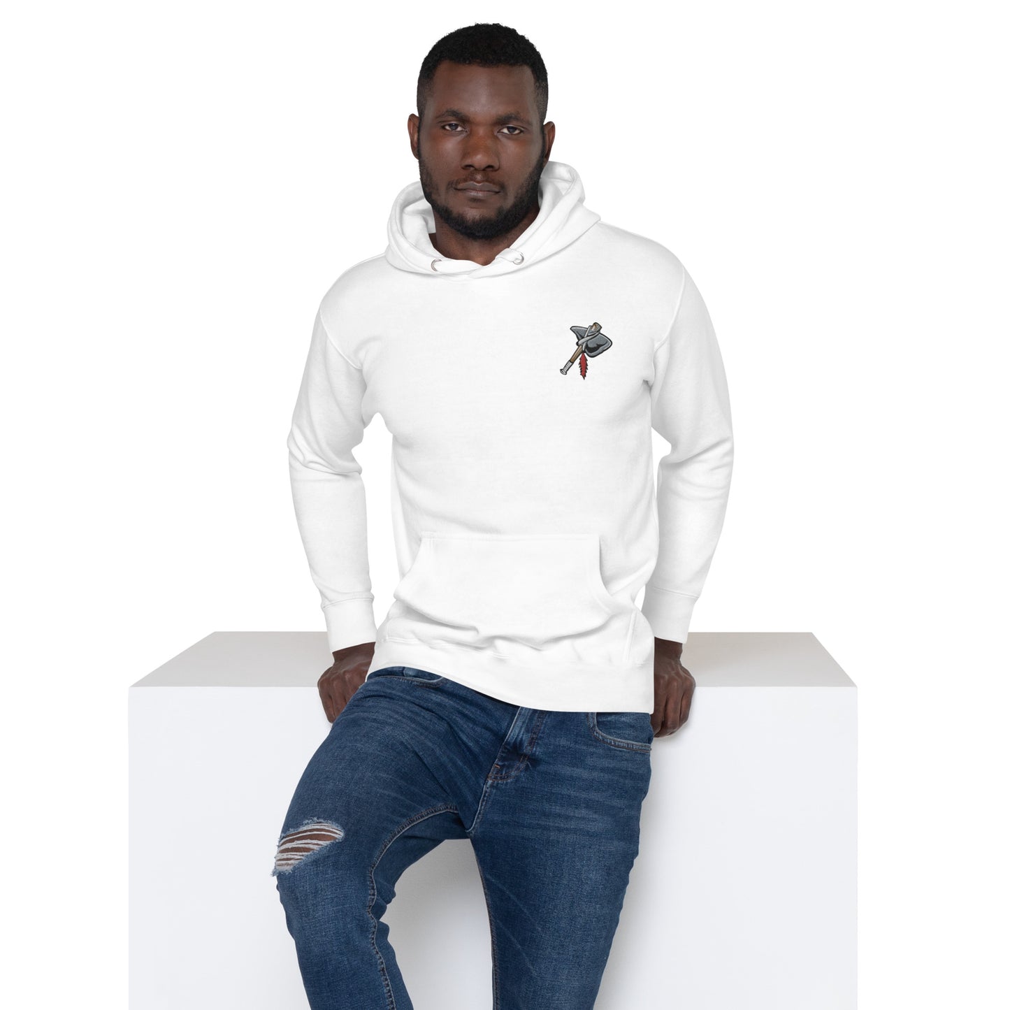 LOL Tomahawk Embroidered Seal Unisex Hoodie