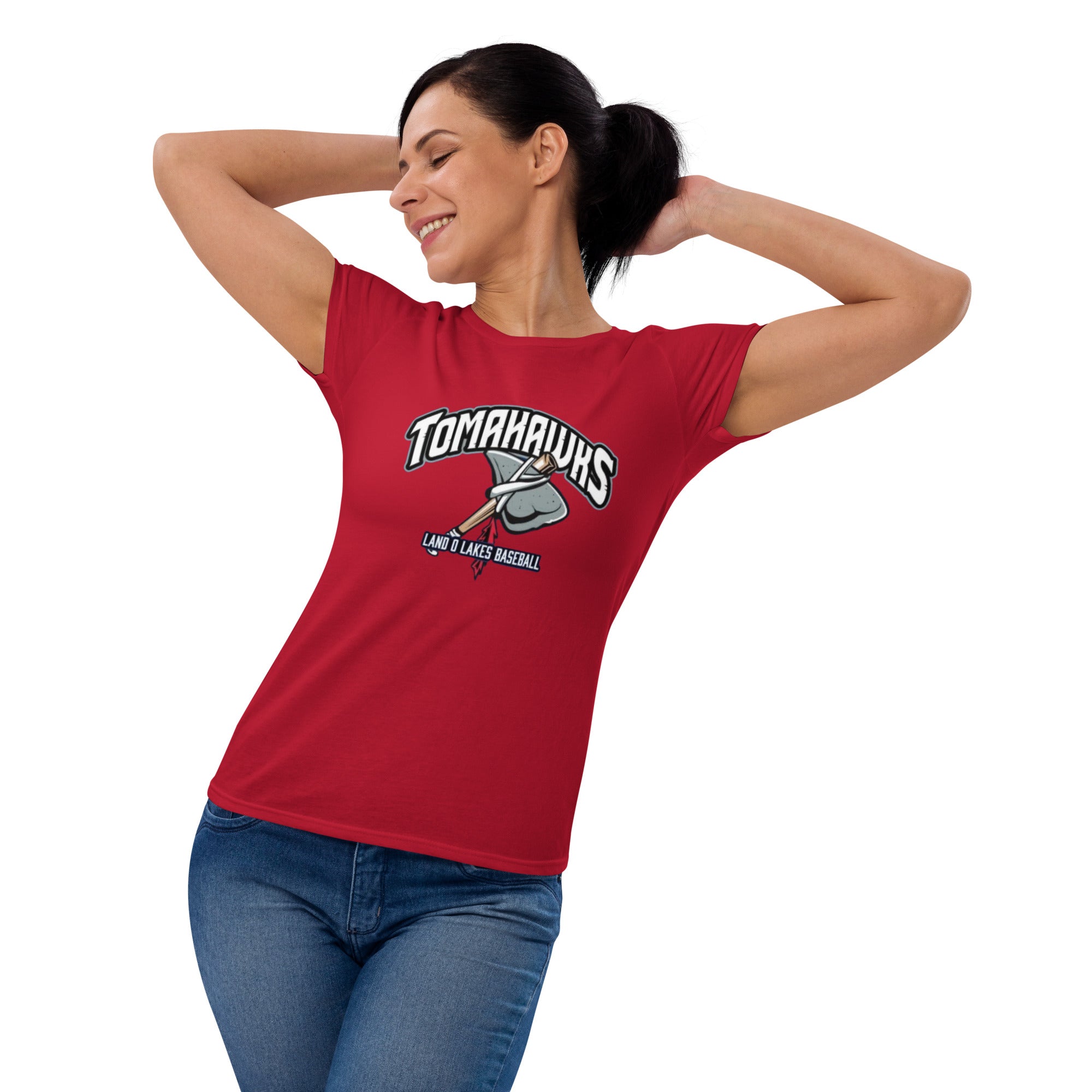 LOL Tomahawks Personalized Player Women's short sleeve t-shirt