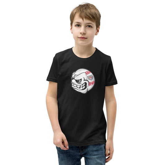 Angry Ball Large Logo Youth Short Sleeve T-Shirt