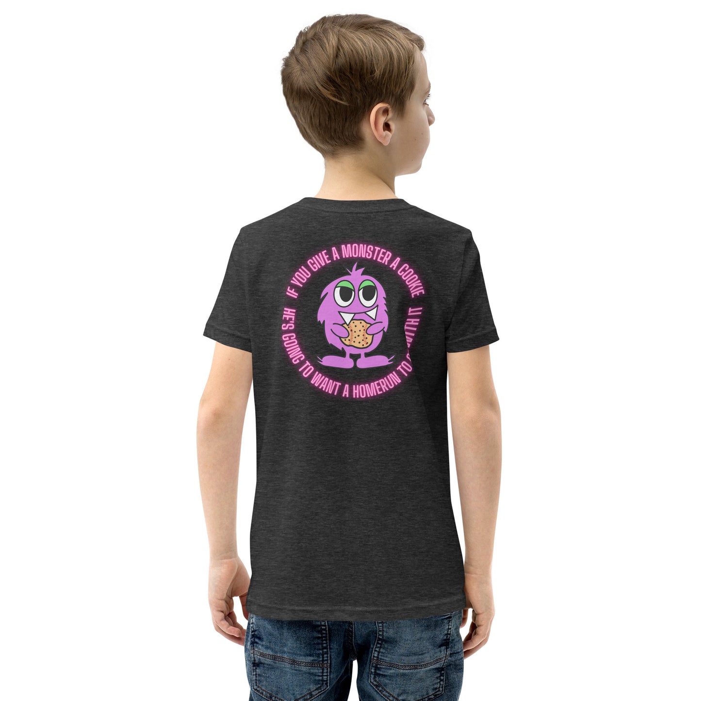 If You Give A Monster A Cookie Youth Short Sleeve T-Shirt