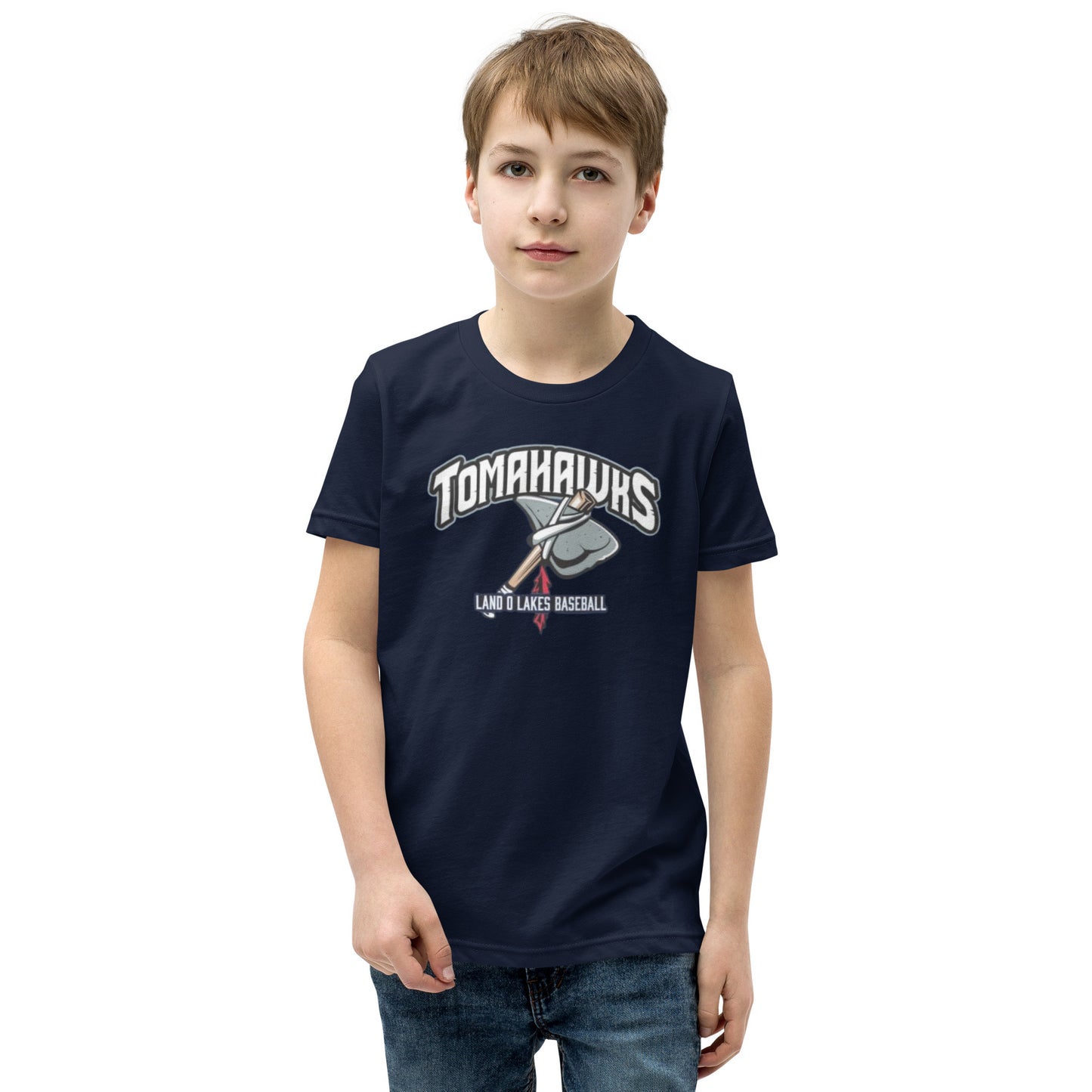 LOL Tomahawks Personalized Player Youth Short Sleeve T-Shirt