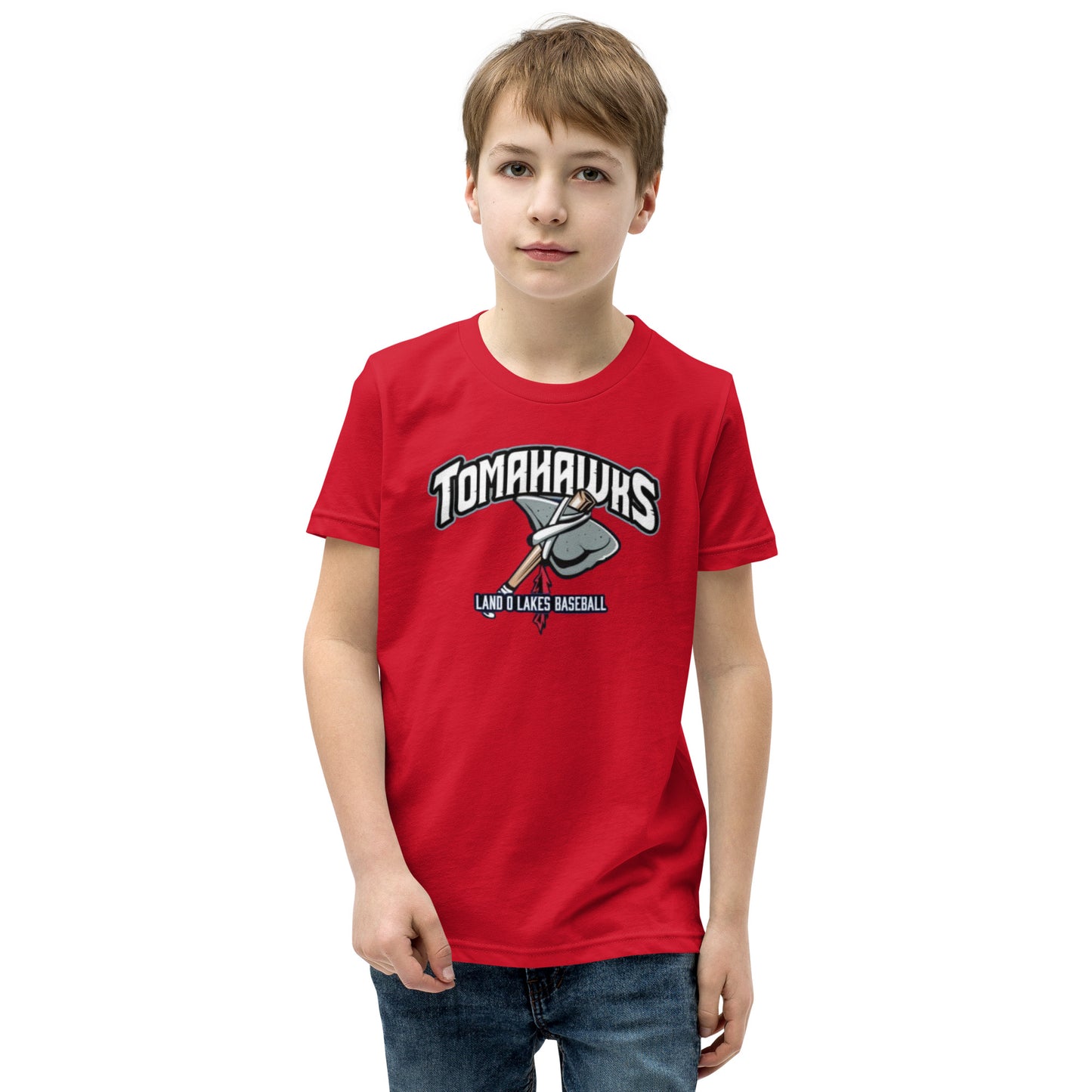 LOL Tomahawks Personalized Player Youth Short Sleeve T-Shirt