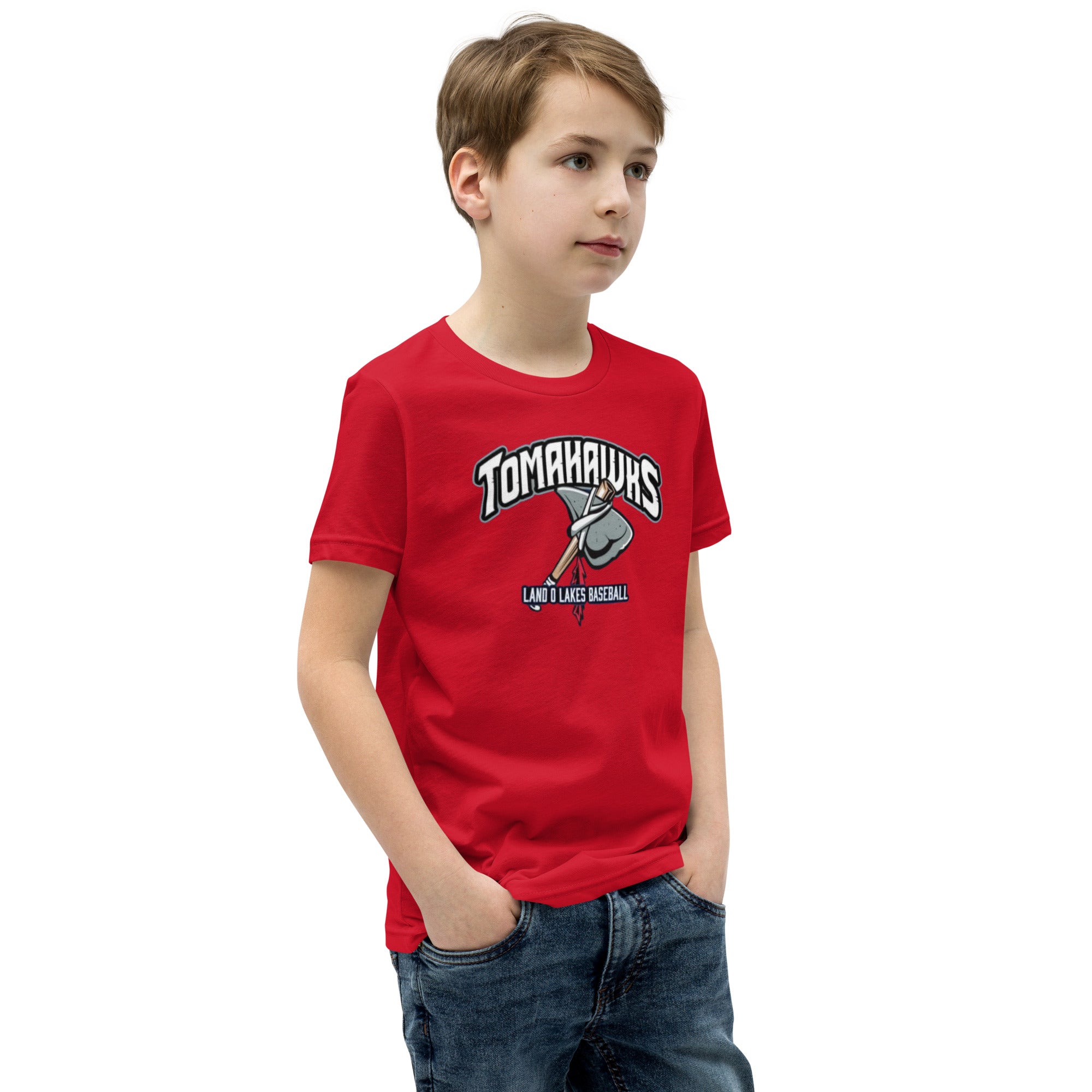 LOL Tomahawks Personalized Player Youth Short Sleeve T-Shirt