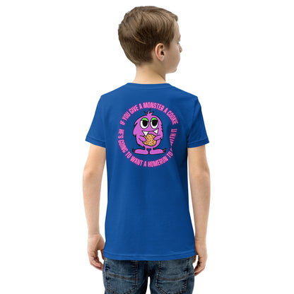 If You Give A Monster A Cookie Youth Short Sleeve T-Shirt