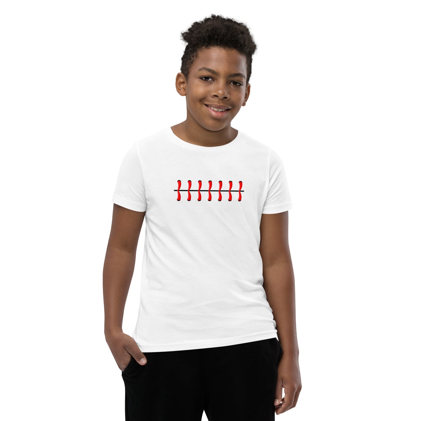 Baseball Seam Youth Short Sleeve T-Shirt