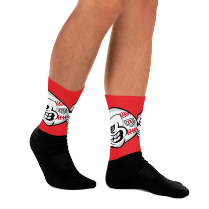 Red Angry Ball Socks